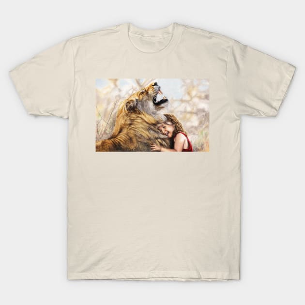 Roaring With Laughter T-Shirt by Mightyfineart